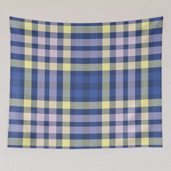Item preview, Classic Blue Yellow Plaid Seamless Pattern designed and sold by PowerAntShop.
