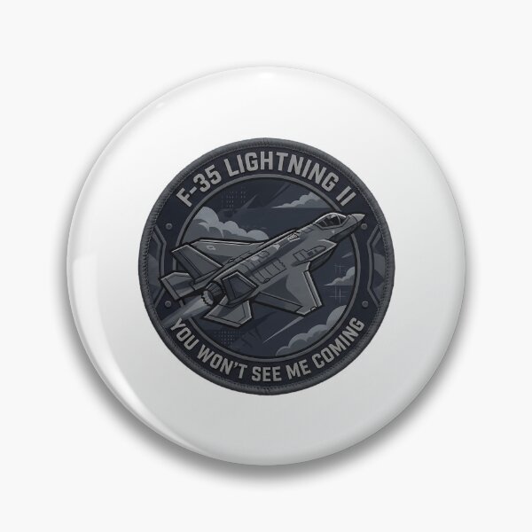 Item preview, F-35 Lightning Ii Realistic Embroidered Effect Modern Stealth Fighter designed and sold by An-twonShane.