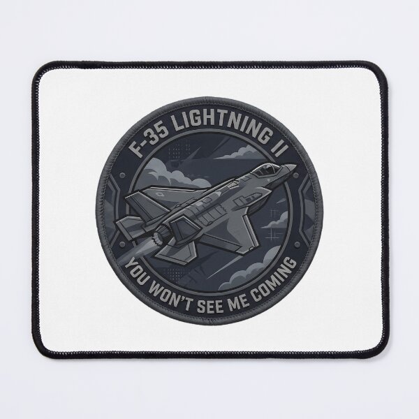 Item preview, F-35 Lightning Ii Realistic Embroidered Effect Modern Stealth Fighter designed and sold by An-twonShane.