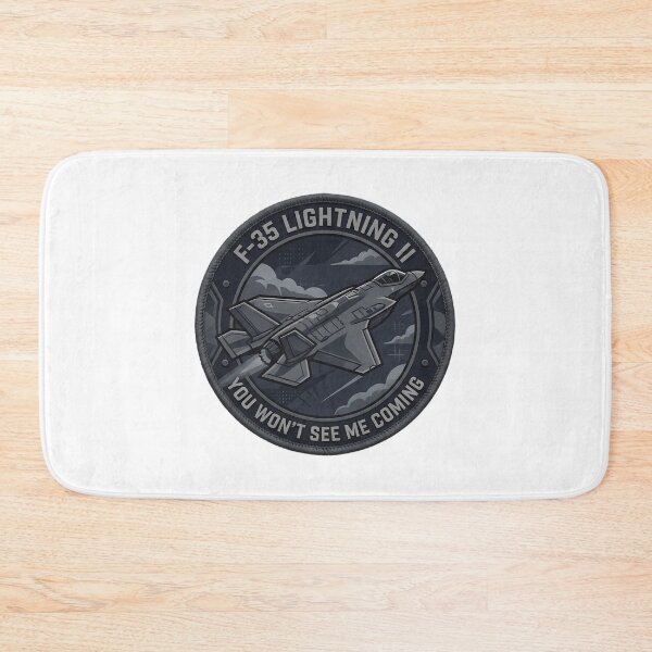 Item preview, F-35 Lightning Ii Realistic Embroidered Effect Modern Stealth Fighter designed and sold by An-twonShane.