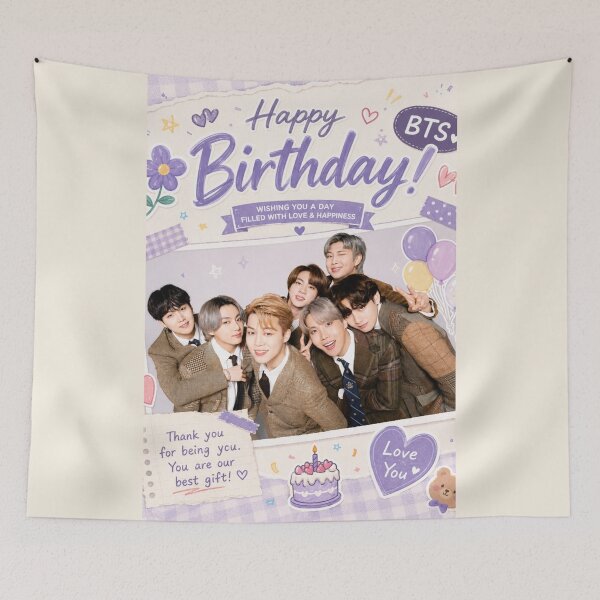 Item preview, Happy birthday BTS designed and sold by jaofnn.