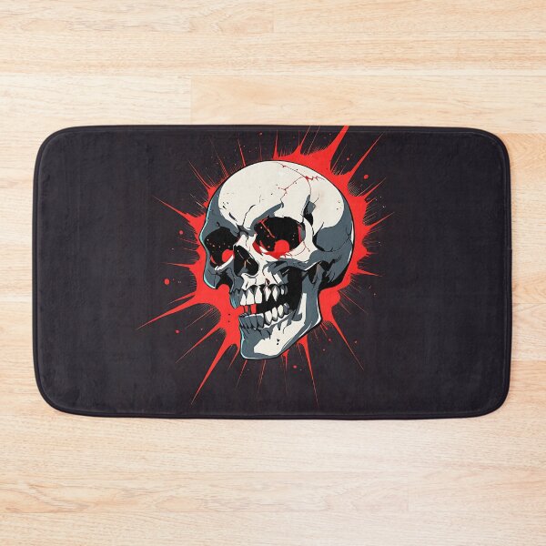Item preview, Crimson Burst: Artistic Human Skull Illustration designed and sold by Z-RankCUSTOMS.