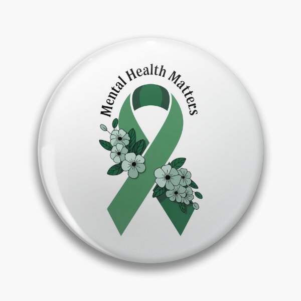 Item preview, Mental Health Matters Awareness Green Awareness Ribbon designed and sold by TrinaEspinoza.