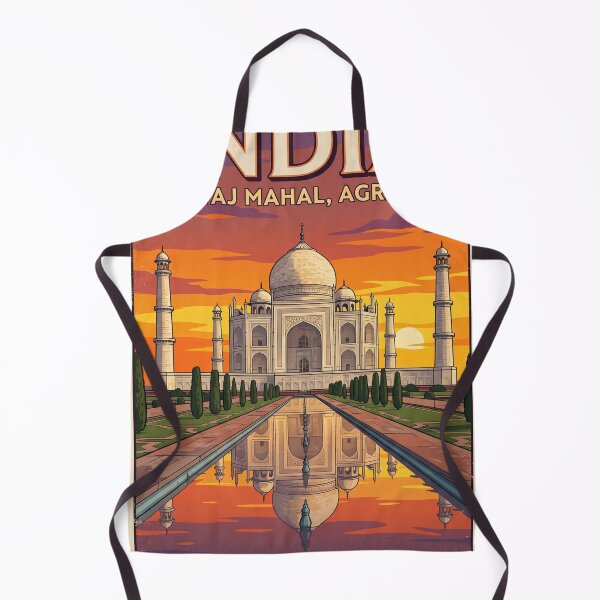 Item preview, Vintage Retro Taj Mahal India Travel Poster – 1970s Sunset Wanderlust Aesthetic designed and sold by ArtsyExplorer.
