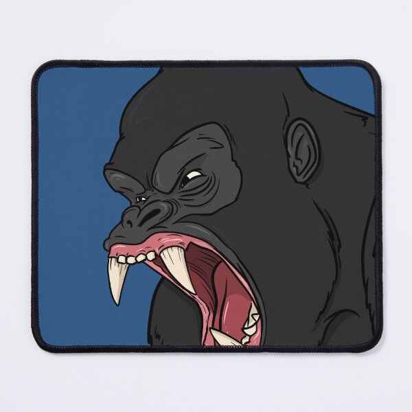 Item preview, Savage Gorilla Roar Illustration | Angry Ape Digital Art designed and sold by avellis illustrations.