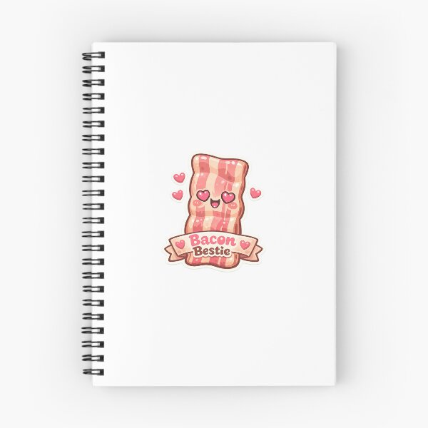 Item preview, Bacon Strip Funny Sticker | Cute Breakfast Sticker | Kawaii Food for Laptop designed and sold by CutePrintCorner.