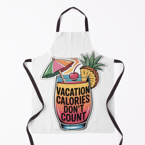 Item preview, "Vacation Calories Don't Count" Tropical Cocktail Sticker designed and sold by SVARCreations.