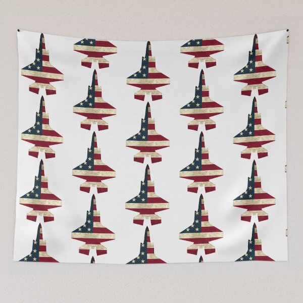 Item preview, F35 Lightning Fighter Jet - Us Flag designed and sold by An-twonShane.