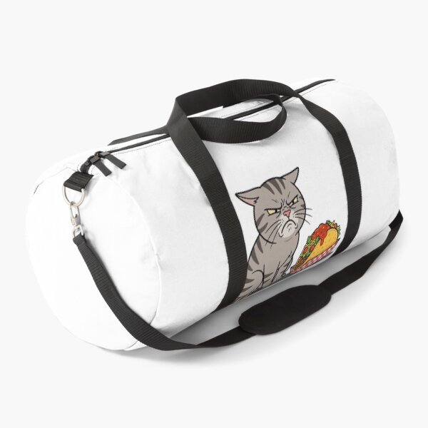 Item preview, Grumpy Cat No Cilantro Meme - Funny Tabby Cat Staring at Taco Art designed and sold by PictoVibe.