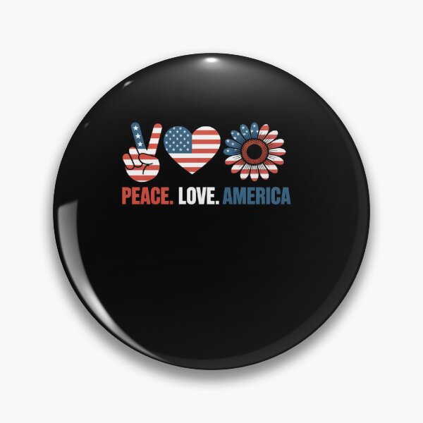 Item preview, 4th Of July Peace Love America US Flag Fourth Of July designed and sold by TyraYoung.