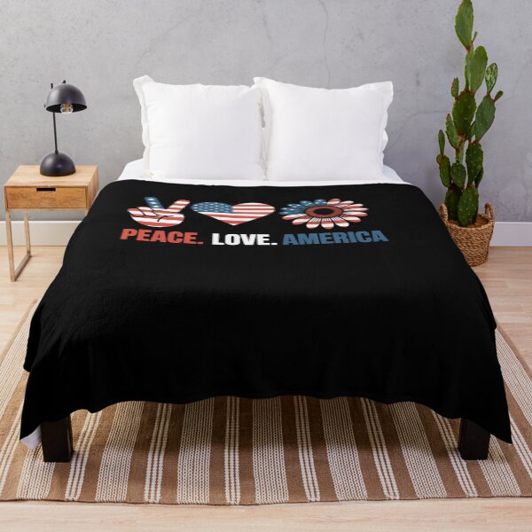 Item preview, 4th Of July Peace Love America US Flag Fourth Of July designed and sold by TyraYoung.