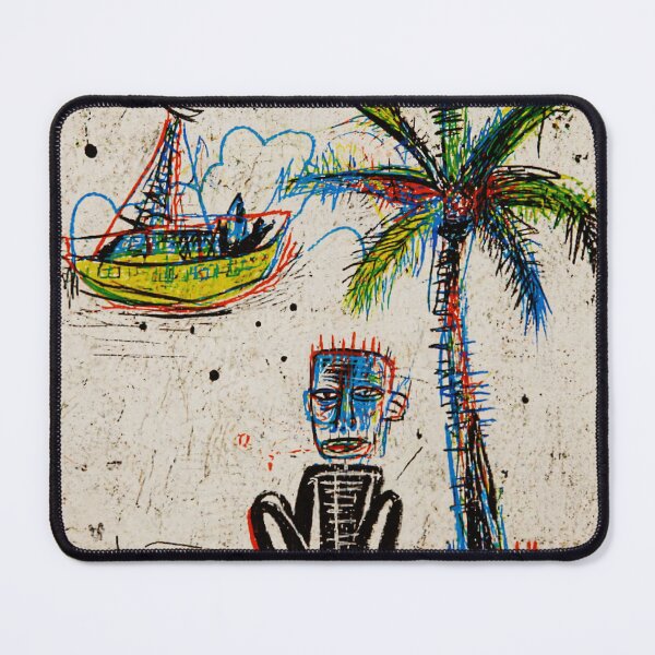 Item preview, Abstract Tropical Island Sketch With Palm Tree And Sailboat designed and sold by Modaozushi216.