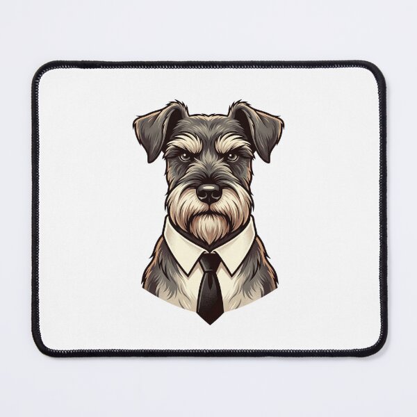 Item preview, Funny Schnauzer Dog in Tie Business Suit - Corporate Office Humor Art designed and sold by PictoVibe.