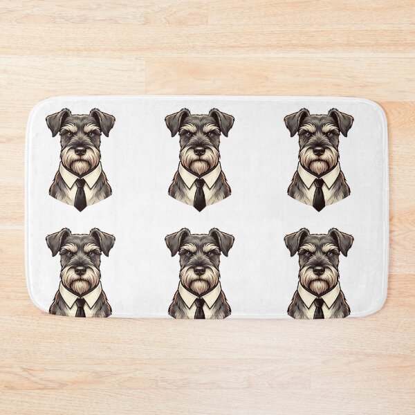 Item preview, Funny Schnauzer Dog in Tie Business Suit - Corporate Office Humor Art designed and sold by PictoVibe.