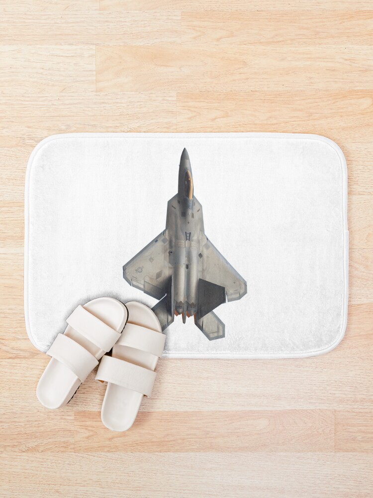 Thumbnail 1 of 6, Bath Mat, F22 Raptor - Raptor Green designed and sold by An-twonShane.
