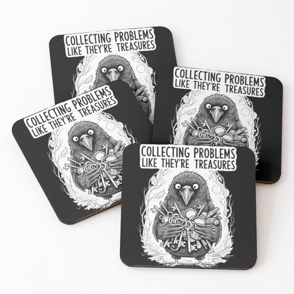 Item preview, Whimsical Crow Collecting Life’s Problems designed and sold by OLOstudio.