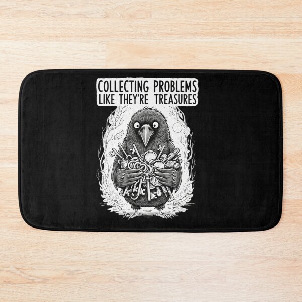 Item preview, Whimsical Crow Collecting Life’s Problems designed and sold by OLOstudio.