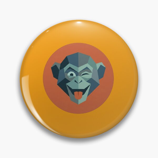Item preview, Winking Monkey – Fun Low Poly Design for Original Gifts designed and sold by bsbd-action.