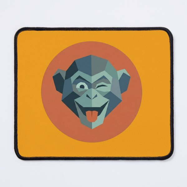 Item preview, Winking Monkey – Fun Low Poly Design for Original Gifts designed and sold by bsbd-action.