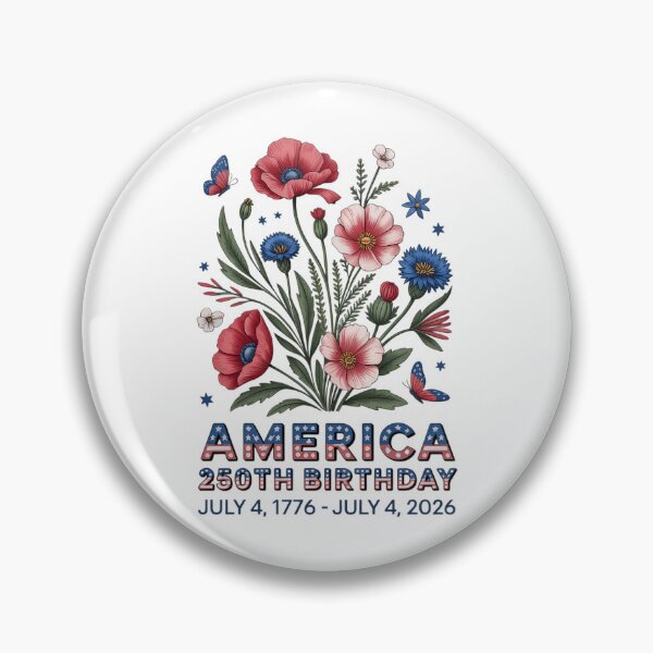 Item preview, America 250th Birthday 1776 2026 Flowers 250th Anniversary designed and sold by TyraYoung.