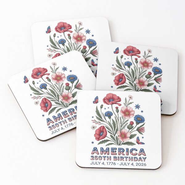 Item preview, America 250th Birthday 1776 2026 Flowers 250th Anniversary designed and sold by TyraYoung.