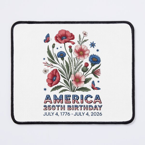 Item preview, America 250th Birthday 1776 2026 Flowers 250th Anniversary designed and sold by TyraYoung.