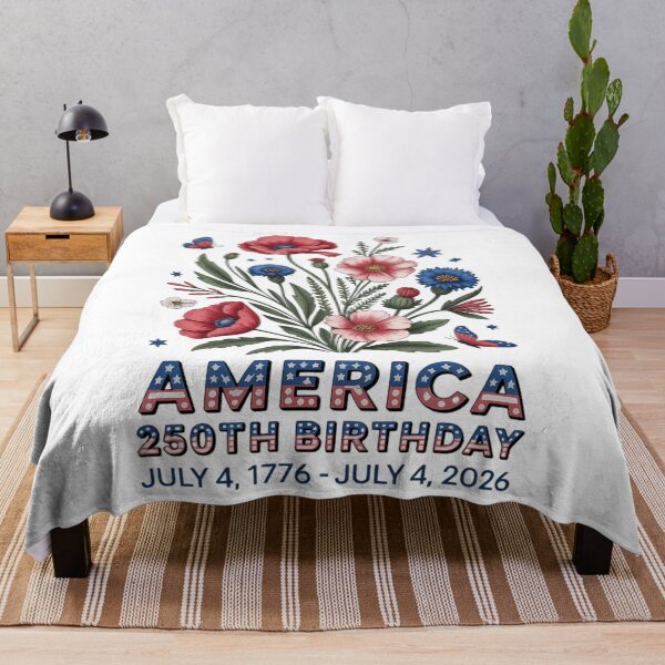 Item preview, America 250th Birthday 1776 2026 Flowers 250th Anniversary designed and sold by TyraYoung.