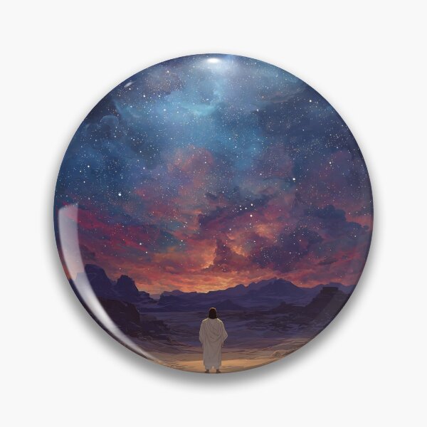 Item preview, Jesus in the Wilderness — Cosmic Backdrop designed and sold by Alt Christian.
