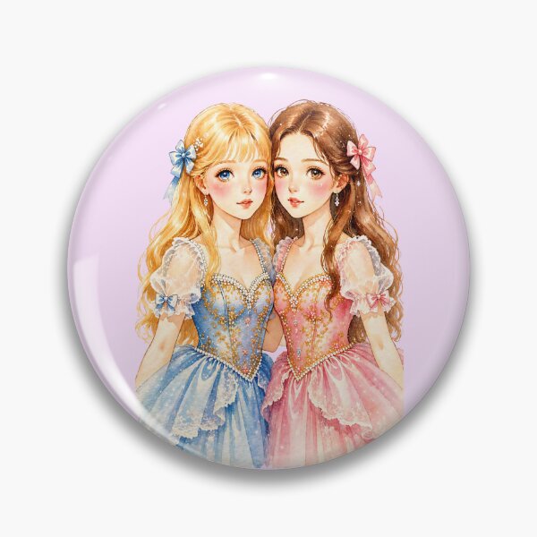 Item preview, Cute Pastel Princess Anime Girls | Kawaii Fairy Tale Aesthetic Art designed and sold by Bara Lune Design .