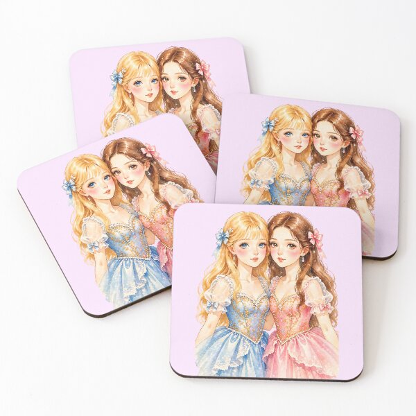 Item preview, Cute Pastel Princess Anime Girls | Kawaii Fairy Tale Aesthetic Art designed and sold by Bara Lune Design .
