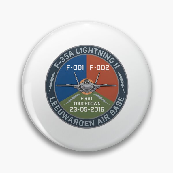 Item preview, Commemorative Patch First F-35A Lightning Ii Landing At Leeuwarden Air Base designed and sold by An-twonShane.
