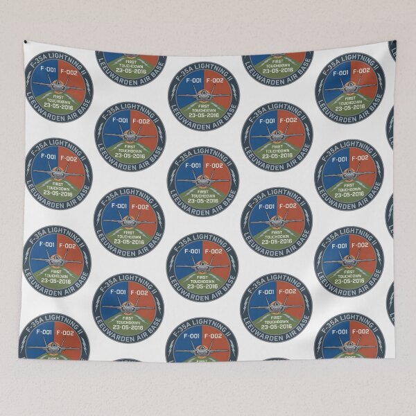 Item preview, Commemorative Patch First F-35A Lightning Ii Landing At Leeuwarden Air Base designed and sold by An-twonShane.