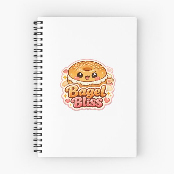 Item preview, Bagel Cozy Sticker | Cute Cafe Food Sticker | Kawaii Breakfast for Planners designed and sold by CutePrintCorner.