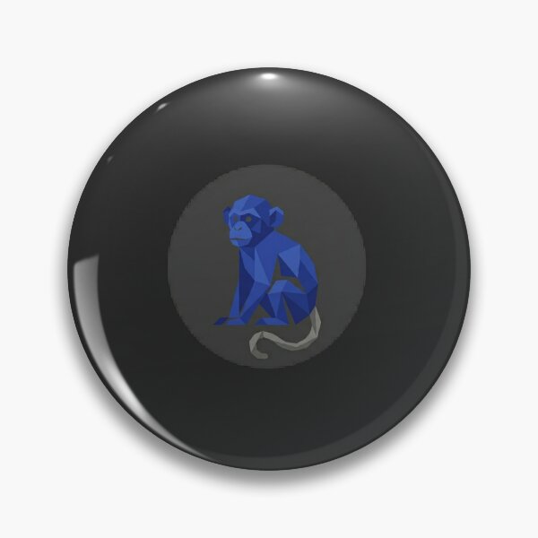 Item preview, Cobalt Blue Monkey – Impactful Geometric Design for Posters and Paintings designed and sold by bsbd-action.