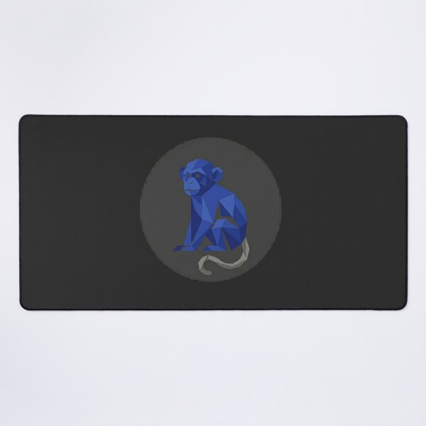 Item preview, Cobalt Blue Monkey – Impactful Geometric Design for Posters and Paintings designed and sold by bsbd-action.