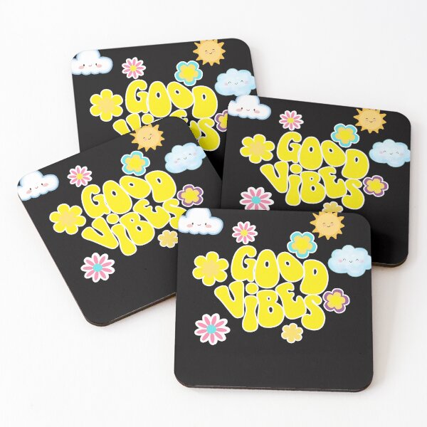Item preview, Good Vibes Only - Cute Retro Groovy Flower Art designed and sold by thazinart.
