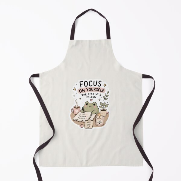 Item preview, Focus On Yourself Sticker – Cute Frog Motivation Aesthetic designed and sold by Pransis_Diginer_26.
