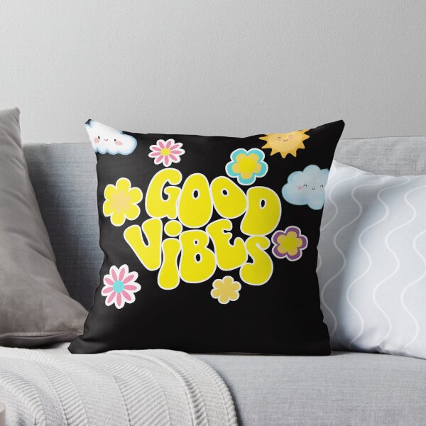 Item preview, Good Vibes Only - Cute Retro Groovy Flower Art designed and sold by thazinart.