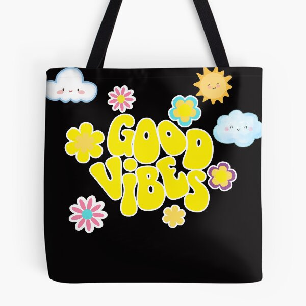 Item preview, Good Vibes Only - Cute Retro Groovy Flower Art designed and sold by thazinart.
