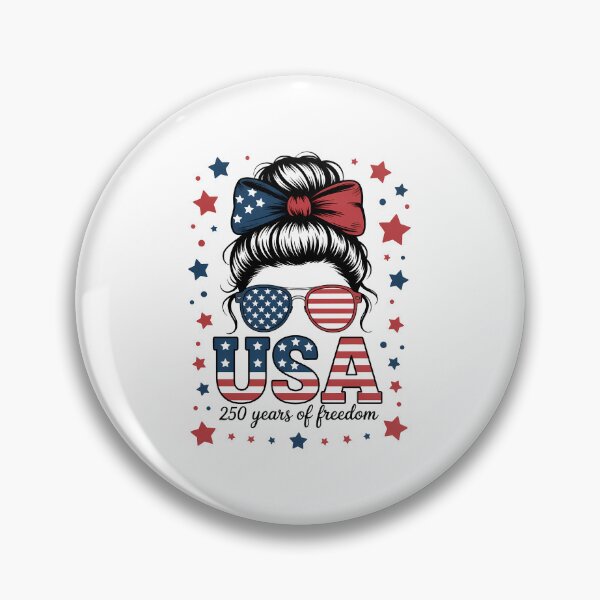 Item preview, 250th Anniversary USA Womens Messy bun 4th July 250 Years designed and sold by TyraYoung.