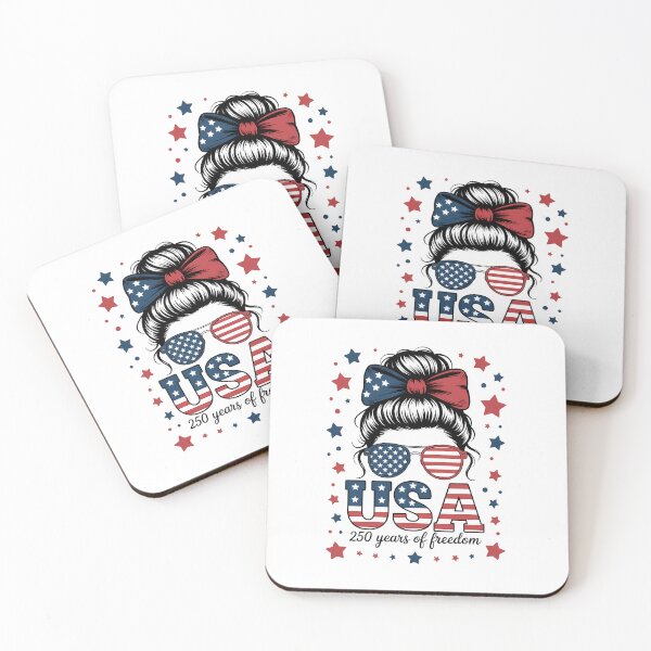 Item preview, 250th Anniversary USA Womens Messy bun 4th July 250 Years designed and sold by TyraYoung.