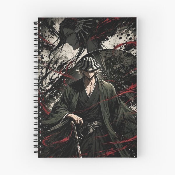 Item preview, Urahara Kisuke Crimson Shadow Art | Bleach Dark Anime Samurai Fan Design designed and sold by Dyan4.