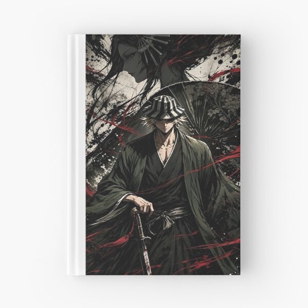 Item preview, Urahara Kisuke Crimson Shadow Art | Bleach Dark Anime Samurai Fan Design designed and sold by Dyan4.