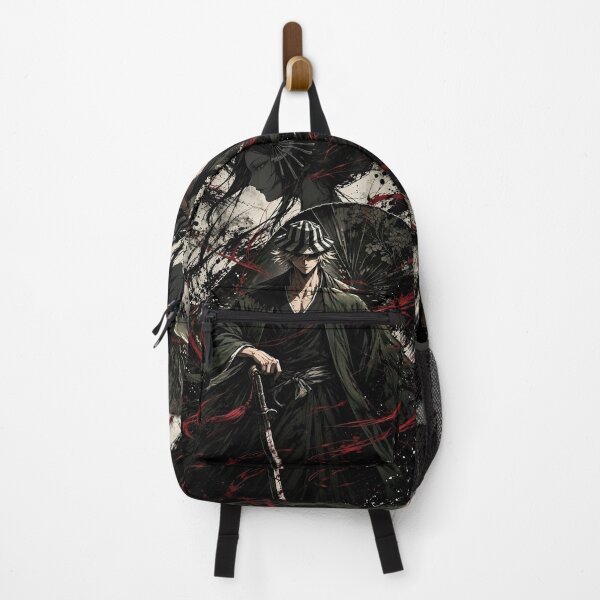 Item preview, Urahara Kisuke Crimson Shadow Art | Bleach Dark Anime Samurai Fan Design designed and sold by Dyan4.