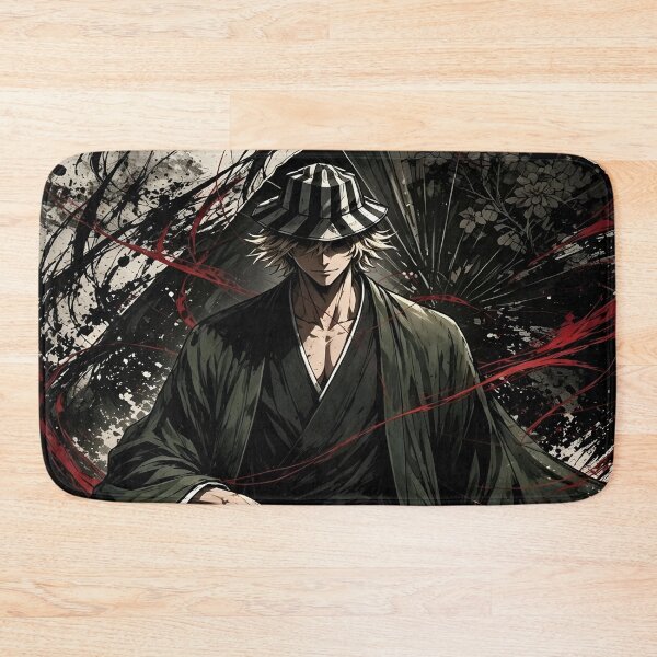 Item preview, Urahara Kisuke Crimson Shadow Art | Bleach Dark Anime Samurai Fan Design designed and sold by Dyan4.