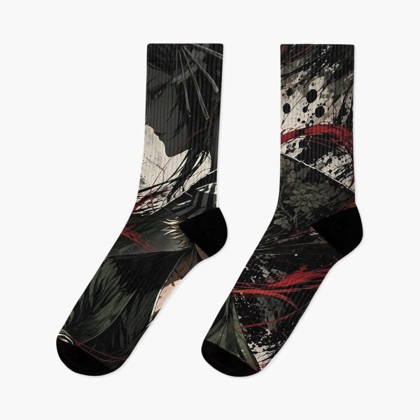 Item preview, Urahara Kisuke Crimson Shadow Art | Bleach Dark Anime Samurai Fan Design designed and sold by Dyan4.