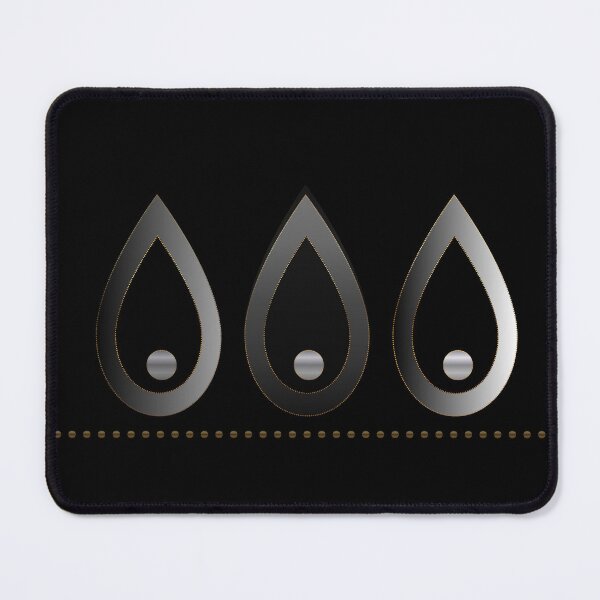Item preview, Midnight Dew – Minimalist Black Gold Geometric Abstract designed and sold by Dee Tirang.