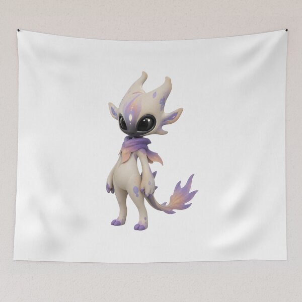 Item preview, Dreamlight Forest Spirit Cute Fantasy Creature Sticker designed and sold by LevelUpReads.