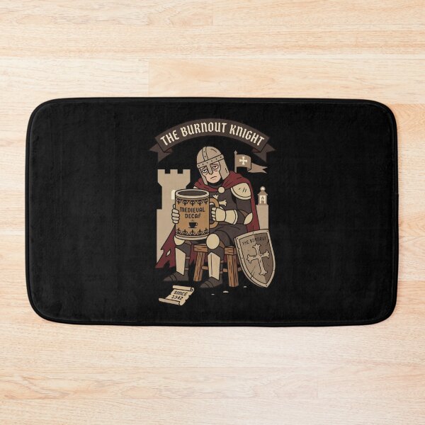 Item preview, The Burnout Knight Medieval Meme Art designed and sold by Quipzzy.