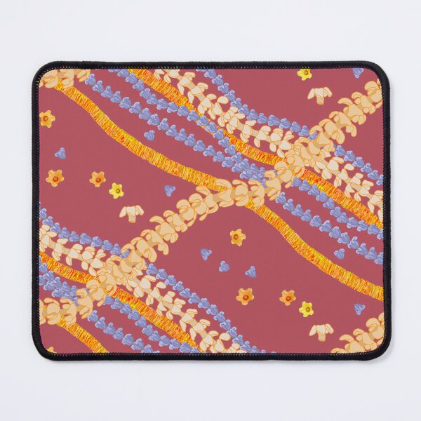 Item preview, Celebrating the Hawaiian Flower Lei-on brick red designed and sold by Linda Maliuana.